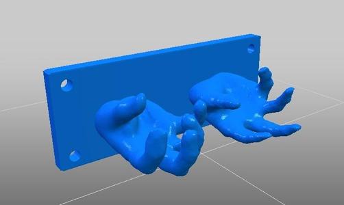Helpful hands (key/coat holder)