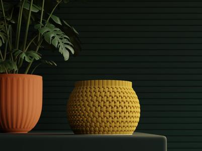 Wooden Basket Lamp