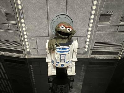 STAR WARS R2-THE GROUCH HALLOWEEN SPECIAL 2023, CUSTOM UNPRODUCED KENNER, HASBRO ACTION FIGURE, 3.75", 1/18, 5POA
