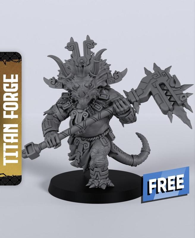 Heavy Guard – With Free Dragon  – 5e DnD Inspired for RPG and Wargamers