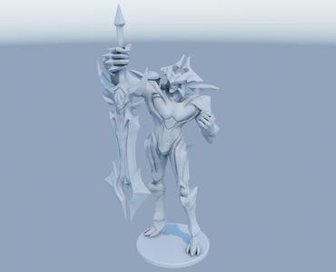 Aatrox League of Legends 3D print model 3D print model