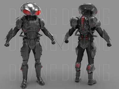 BLACK MANTA ARMOR 3D PRINTABLE FILES-AQUAMAN MOVIE