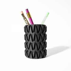 The Amiko Pen Holder | Desk Organizer and Pencil Cup Holder | Modern Office and Home Decor