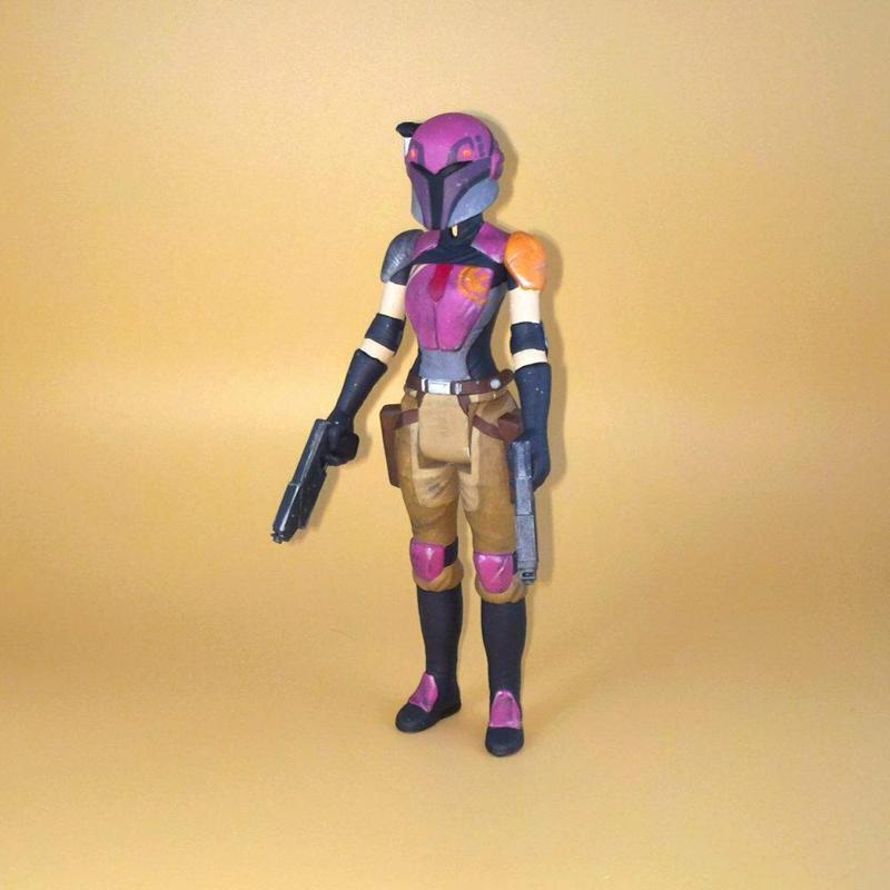 SABINE WREN ORIGINAL ARTICULATED FIGURE 1/18 Scale