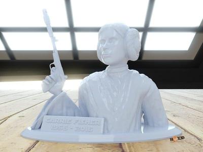 Carrie Fisher Memorial Bust - 1956-2016