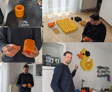 Duck – supersized iron beads