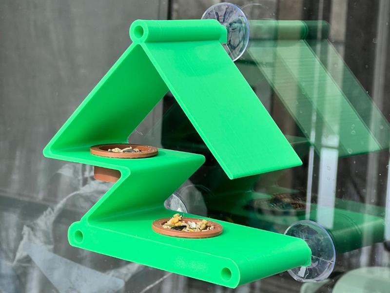 Minimalist Stylish Bird Feeder can fit in Windows