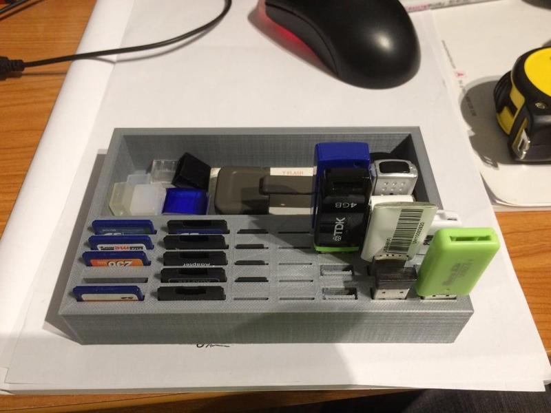 USB + SD + uSD Storage Box