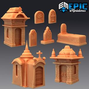 Graveyard Props / Undead Tabletop / Crypt Decoration / Pre-Supported
