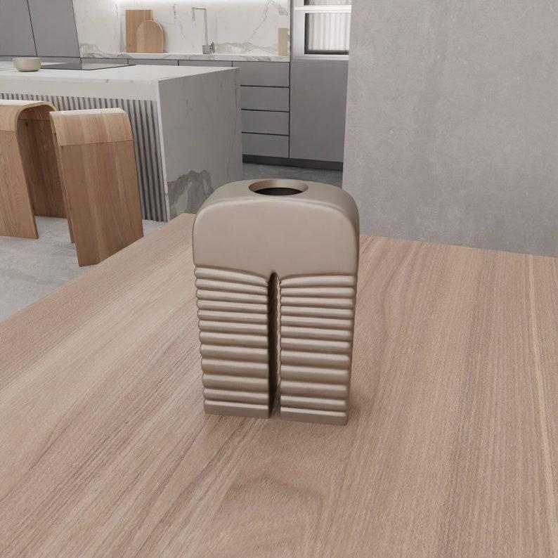 3D Modern Vase as a Stl File & Home Decor, Valentines Gift, 3D Printing, Plant Holder, Rustic Vase, Pitcher, Vase For Flowers, 3D Print File