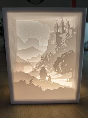 Harry Potter Hogwarts Shadow Box 3d Lamp