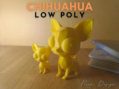 Chihuahua Low Poly – Watching you with style!