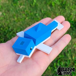 DOLPHIN MINECRAFT FLEXI ARTICULATED TOY (3mf Included)