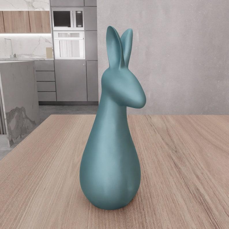 3D Easter Bunny Decor as 3D Stl File & Easter Gift, Easter Day, 3D Printing, Bunny Ears, 3D Print File, Easter Digital, Easter Rabbit