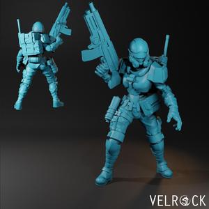 Tempest Guardsman Rifleman 8 (Female) (PRESUPPORRTED)