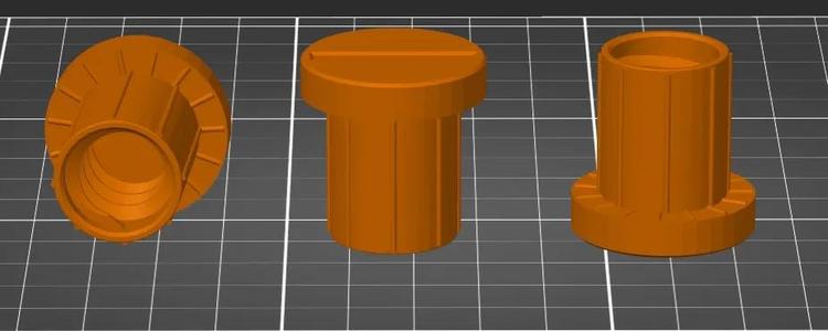 Screw for children’s plastic garden house