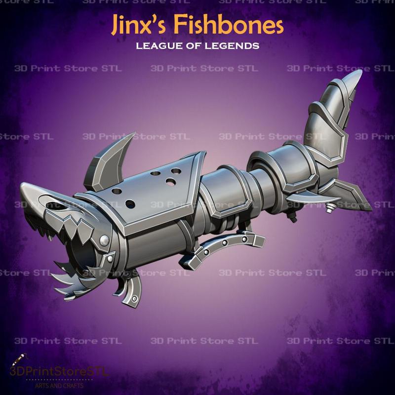 Jinx Fishbones Cosplay League of Legends – STL File