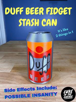 DUFF BEER Fidget Stash Can!!