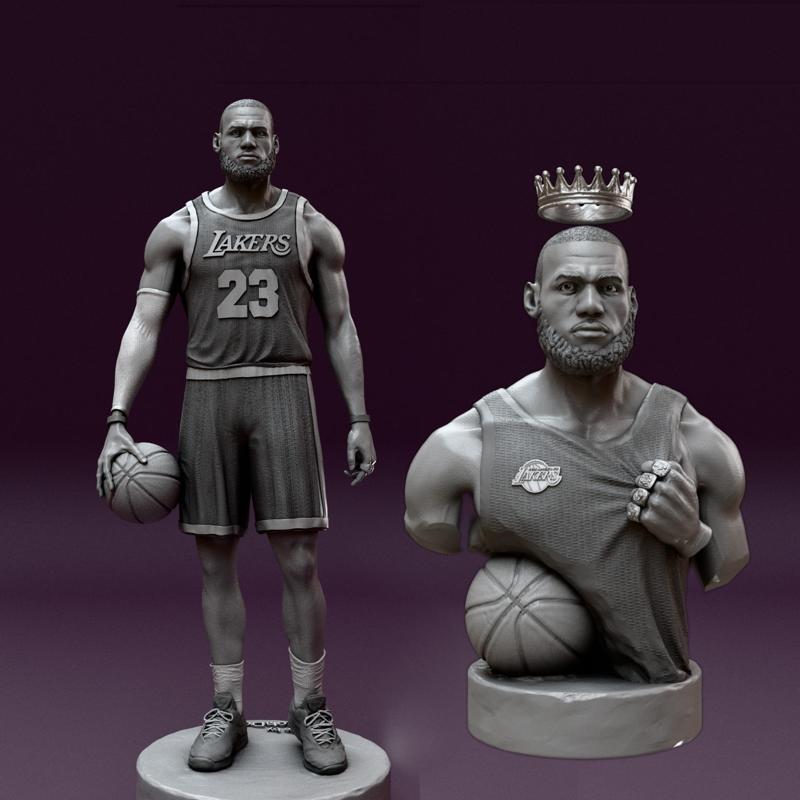 Lebron James  bust and statue for 3d printing 3D Model Collection