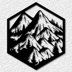 Mountain Range Nature Scene wall art Outddor home decor