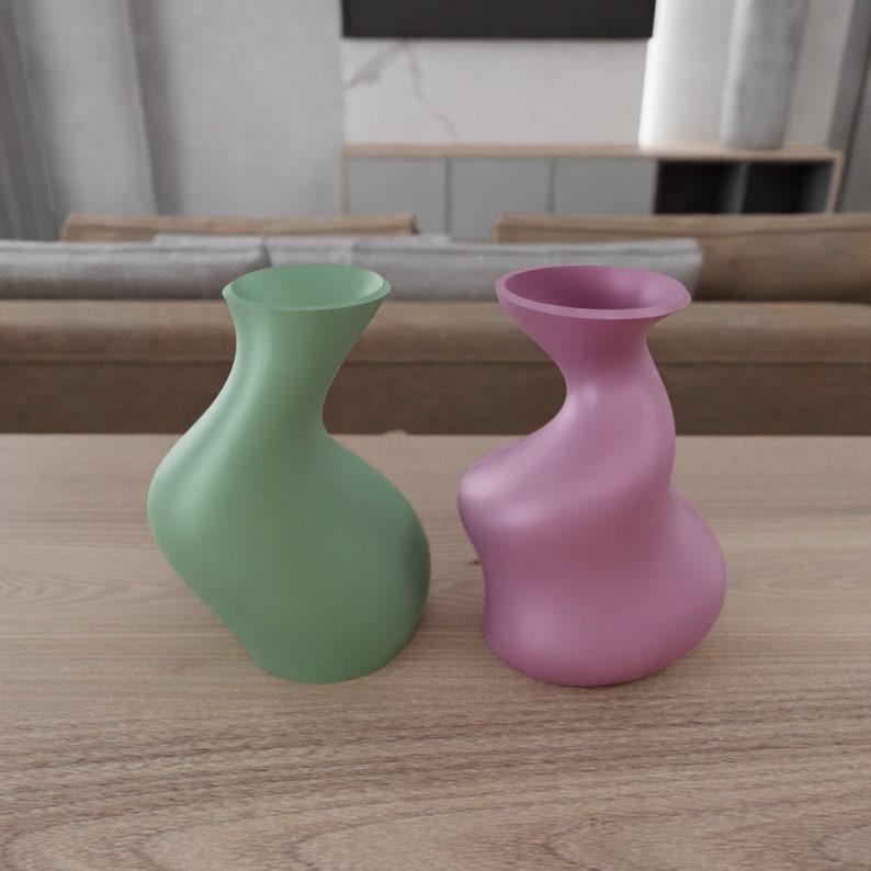 2 Vase Stl for Flowers Ready to Print with 3D Print Stl File & Vases, Home Decor, Gift for Mom, One of a Kind, 3D Printed Gifts, 3D Printing