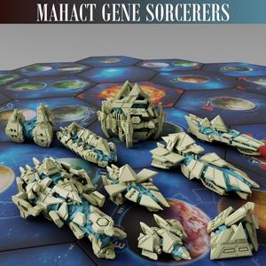 Twilight Imperium – Mahact Ships – 3D Print Models
