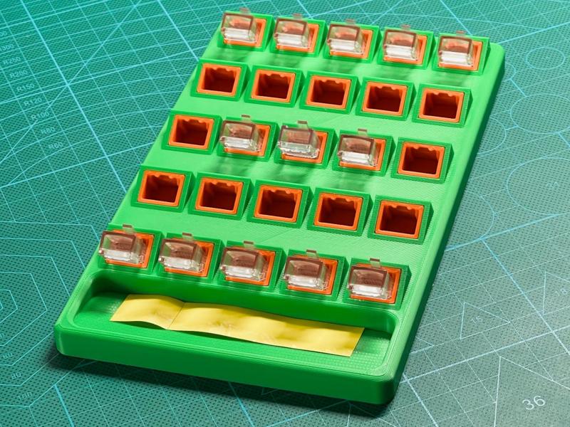 RJ45 connector storage tray for data center maintenance
