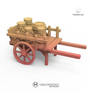 Cart with pots