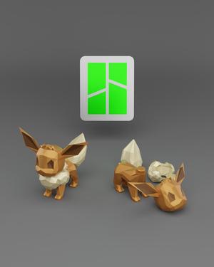 Low Poly Eevee – Fan Art (Bambu Project and Multi-Part Included)