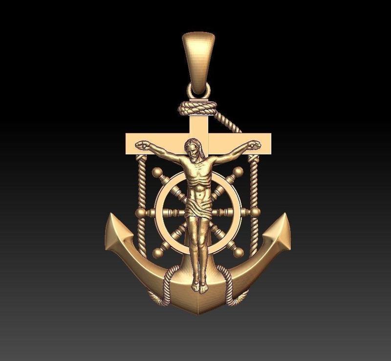 cross jesus on pendant