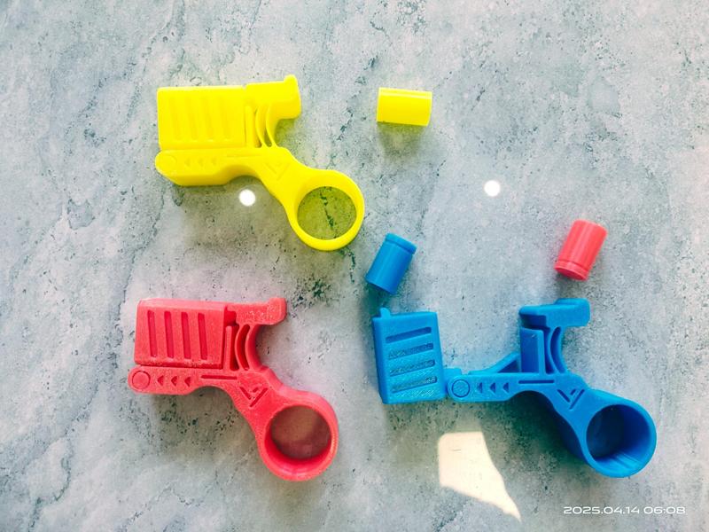 Print in Place Fingertip Decompression Shell Ejecting Toy Shell Ejecting Gun Toy Gun No Firing Function