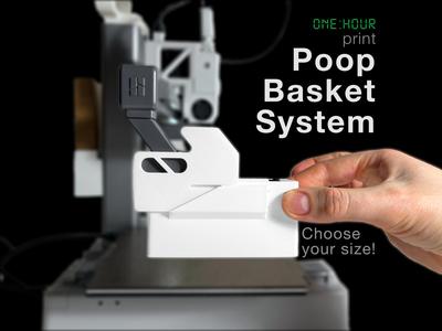 a1 mini poop bucket system chute box for A1/A1mini