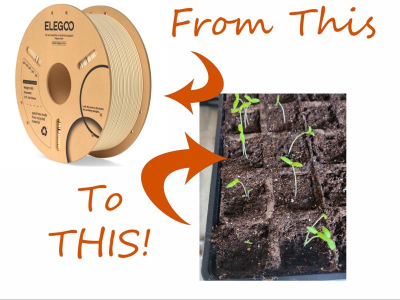Seed Starting Tray From Recycled Cardboard