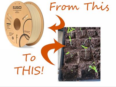 Seed Starting Tray From Recycled Cardboard