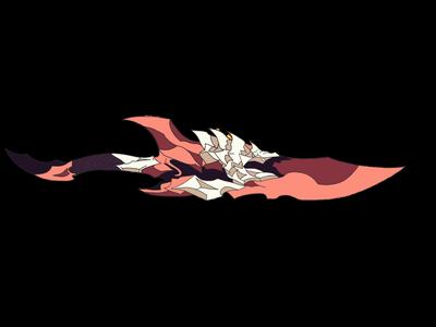 Solo Leveling Kamish dagger keychain