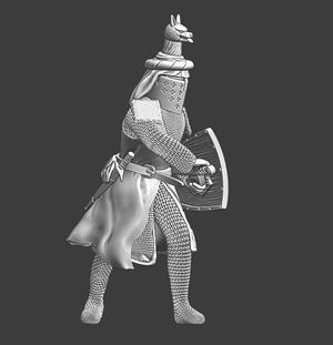 The Hound – Medieval knight drawing his sword