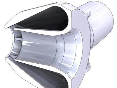 Pool nozzle venturi style