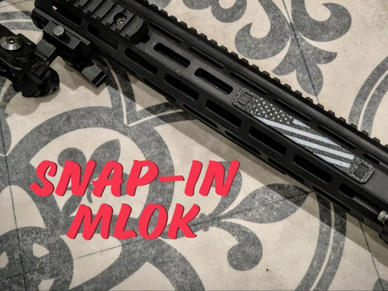 M-LOK Rail Cover Long AMERICAN FLAG NO HARDWARE