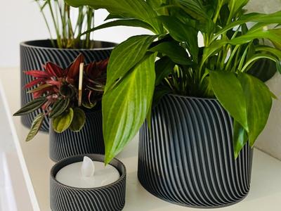 Modern and minimalist flower pot