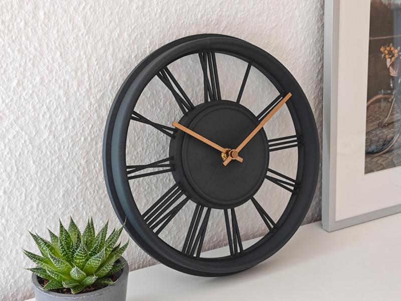 Large Skeleton Wall Clock Roman Numerals Kit 011