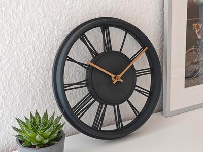 Large Skeleton Wall Clock Roman Numerals Kit 011