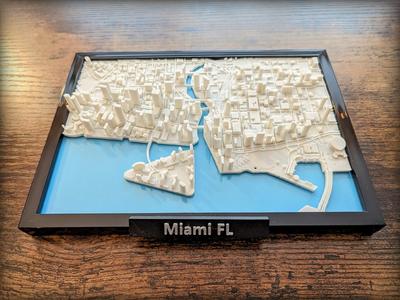 Miami Florida 3D Miniature