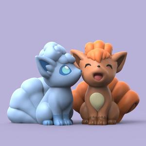 Valentine Vulpix (Easy Print No Supports)