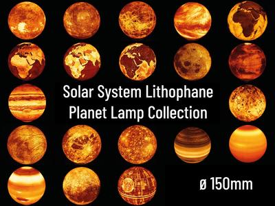 Solar System Lithophane Planet Lamps – ⌀150mm