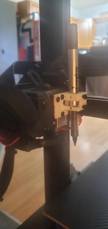 Sprite extruder pen holder / plotter