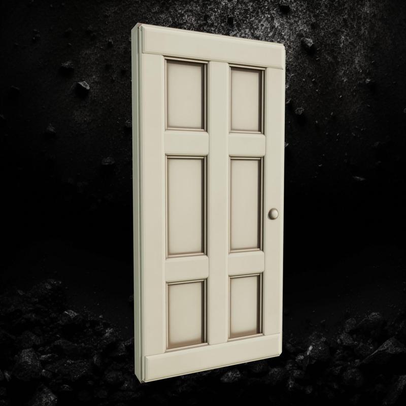 SImple wooden door