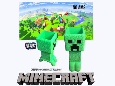 CREEPER POPCORN BUCKET  W/FEET BASE -NO AMS 