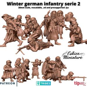 Winter german squad 2 – 28mm