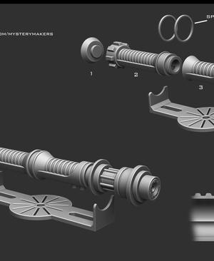 Kyle Katarn hilt with stand