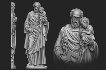 Saint Joseph Bas-Relief